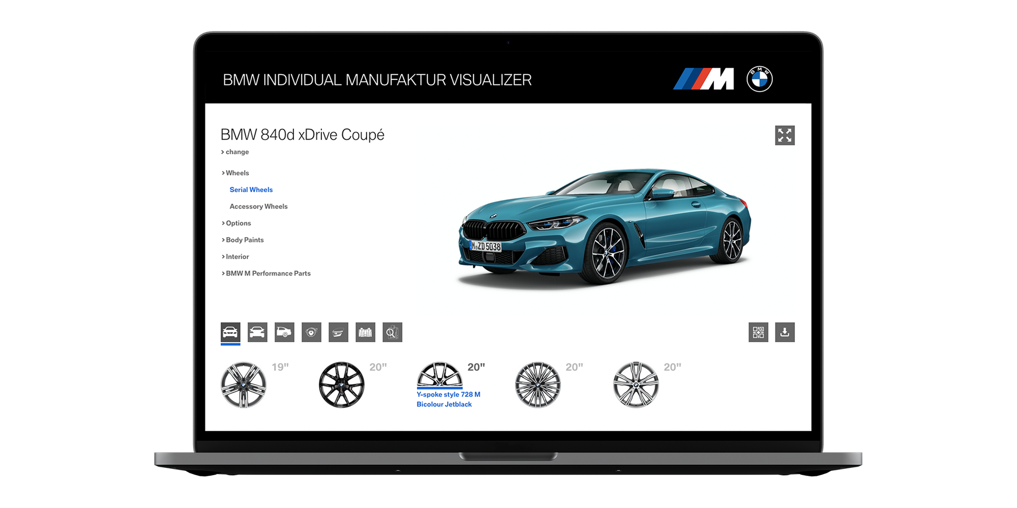 BMW Individual Manufaktur Visualizer technology