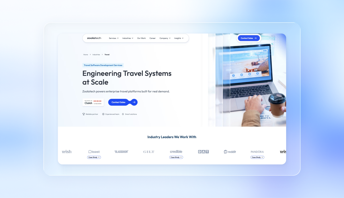 travel app development company - Zoolatech