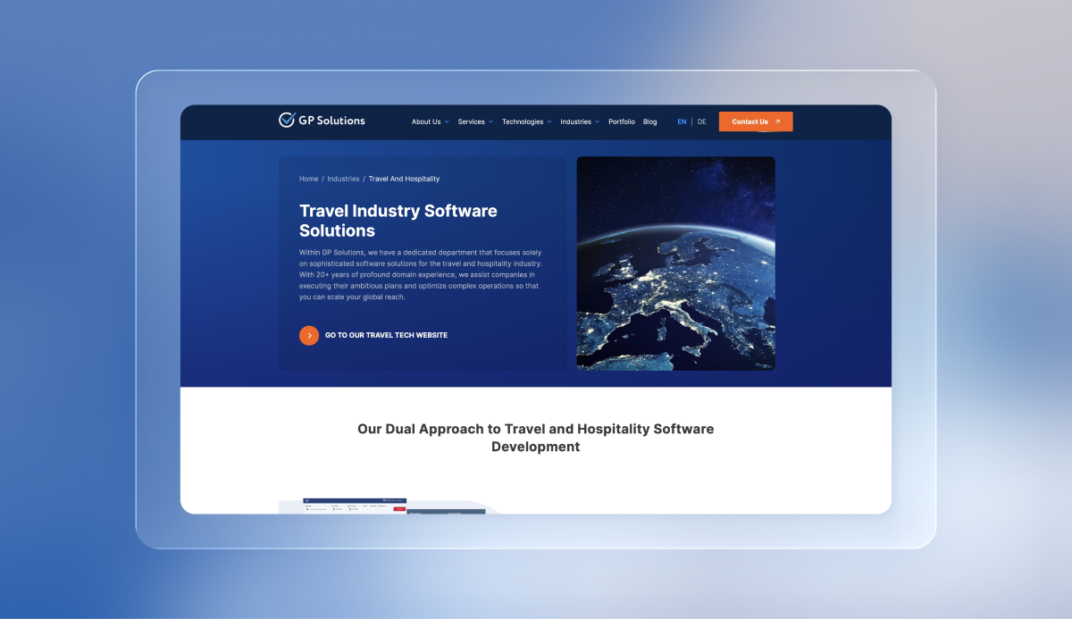 travel app development company - GP Solutions