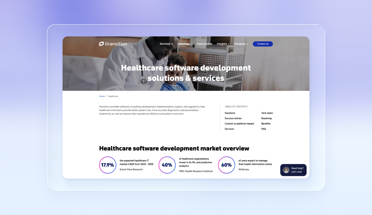 Top Healthcare Software Development Company - Ittransition