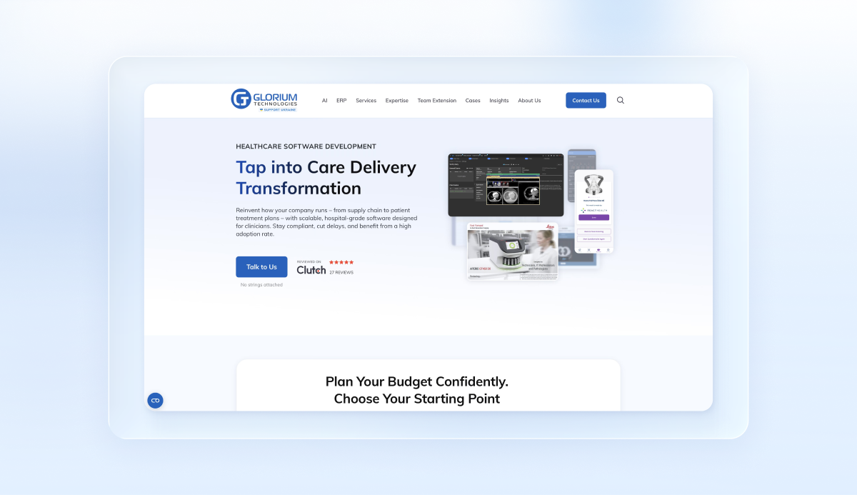Top Healthcare Software Development Company - Glorium