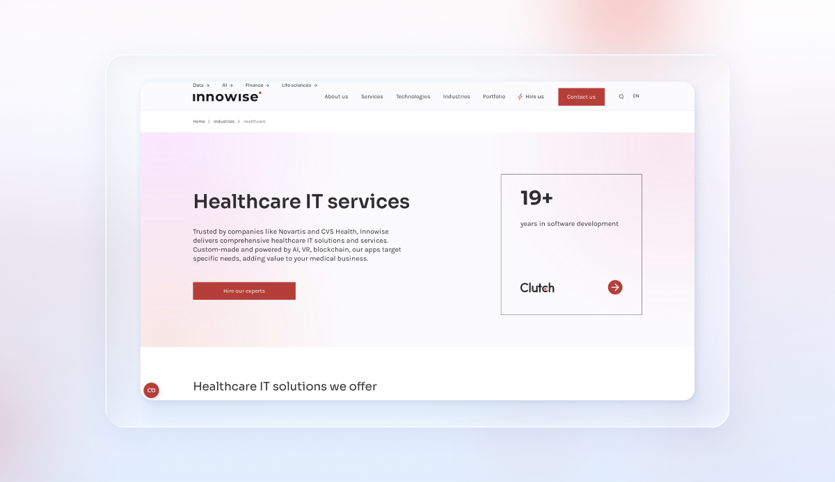 Top Healthcare Software Development Company - Innowise