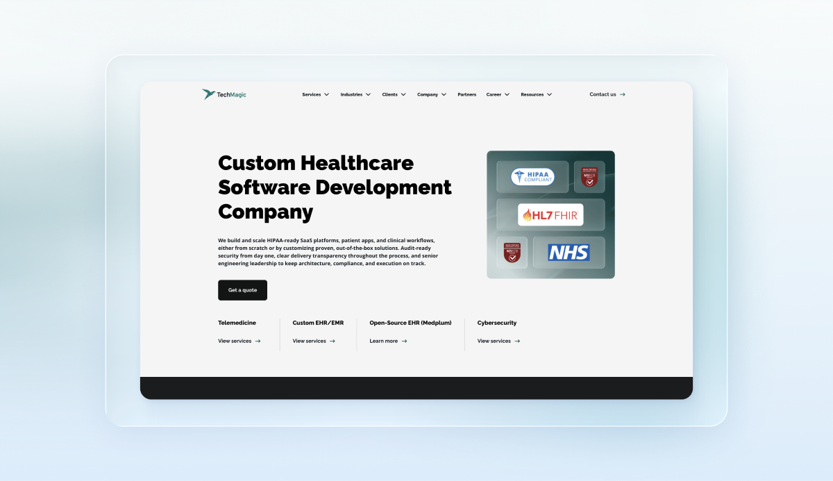 Top Healthcare Software Development Company - TechMagic