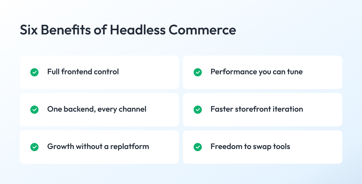 Six Benefits of Headless Commerce Six Benefits of Headless Commerce