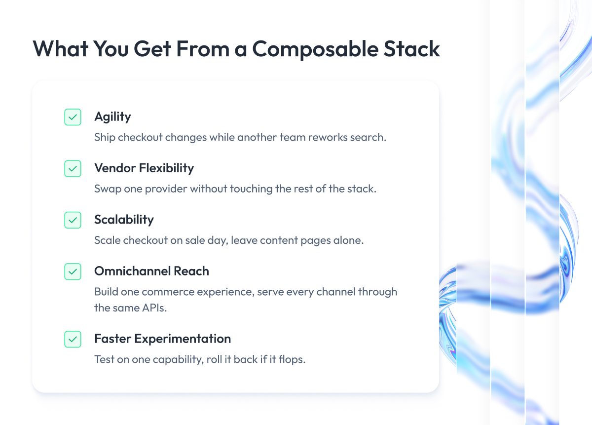 What You Get From a Composable Stack What You Get From a Composable Stack