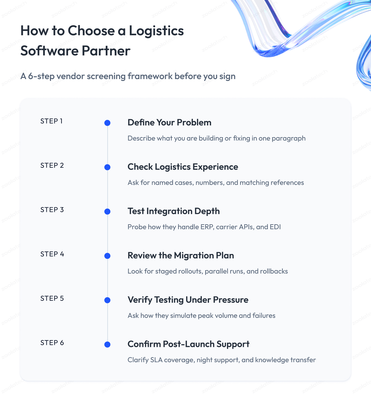 How to Choose a Logistics Software Partner How to Choose a Logistics Software Partner